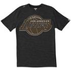 Men's Los Angeles Lakers Brushed Tee, Size: Small, Grey (charcoal)