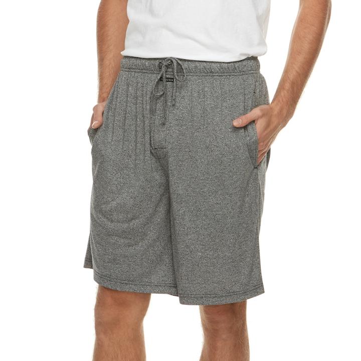 Men's Van Heusen Knit Sleep Shorts, Size: Large, Black