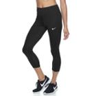 Women's Nike Power Sprinter Running Capri Leggings, Size: Medium, Grey (charcoal)