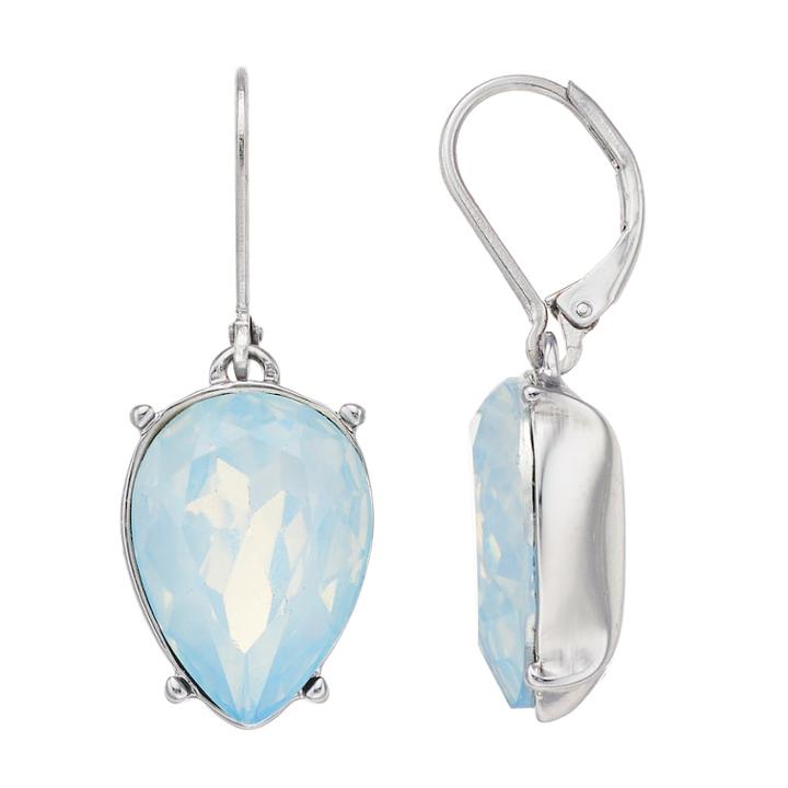 Simply Vera Vera Wang Blue Simulated Crystal Teardrop Earrings, Women's