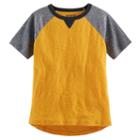 Boys 4-10 Jumping Beans&reg; Slubbed Raglan Tee, Boy's, Size: 7x, Gold