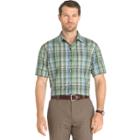 Men's Van Heusen Air Wovens Classic-fit Poplin Performance Button-down Shirt, Size: Medium, Lt Green