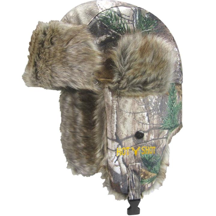 Hot Shot Realtree Trapper Hat - Boys 8-20, Size: S/m, Brown
