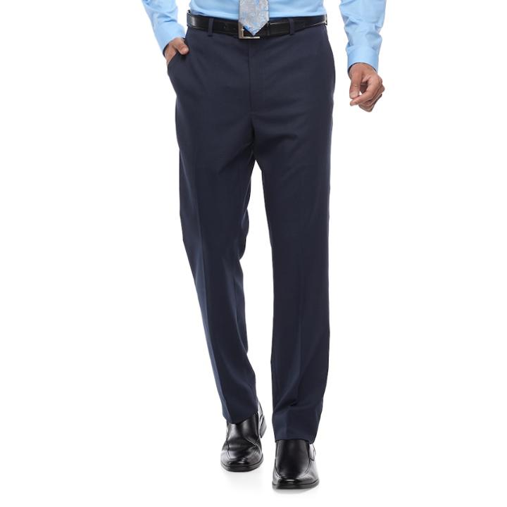 Men's Apt. 9&reg; Slim-fit Stretch Flat-front Suit Pants, Size: 29x32, Blue (navy)
