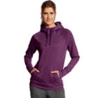 Women's Champion Raglan Fleece Pullover Hoodie, Size: Large, Purple