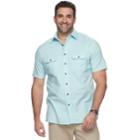 Big & Tall Croft & Barrow&reg; Regular-fit Crosshatch Button-down Shirt, Men's, Size: 4xb, Blue (navy)