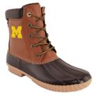 Men's Michigan Wolverines Duck Boots, Size: 10, Brown
