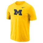 Men's Nike Michigan Wolverines Logo Tee, Size: Large, Gold