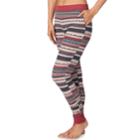 Women's Cuddl Duds Strecth Waffle Thermal Leggings, Size: Xl, Fairisle Multi