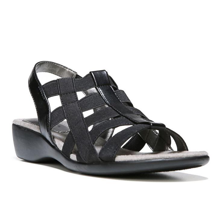 Lifestride Theory Women's Comfort Sandals, Size: Medium (7.5), Black