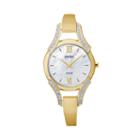 Seiko Women's Solar Half-bangle Watch, Yellow