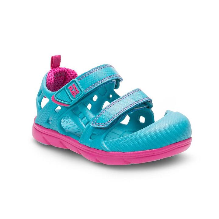 Stride Rite Made 2 Play Phibian Toddler Girls' Sandals, Girl's, Size: 12, Turquoise/blue (turq/aqua)