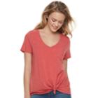 Juniors' So&reg; Relaxed Pocket Tee, Teens, Size: Small, Med Red