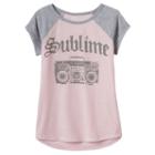 Girls 4-10 Jumping Beans&reg; Sublime Boombox Graphic Tee, Girl's, Size: 10, Dark Pink