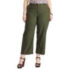 Plus Size Chaps Wide-leg Capris, Women's, Size: 20 W, Green