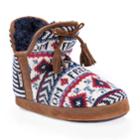 Women's Muk Luks Bootie Slippers, Size: Medium, Multicolor