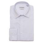 Men's Haggar Premium Performance Slim-fit Stretch Dress Shirt, Size: 17.5-32/33, Light Blue