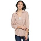 Juniors' Mudd&reg; Solid Popover Tunic, Teens, Size: Medium, Light Pink