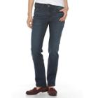Women's Croft & Barrow&reg; Straight-fit 5-pocket Jeans, Size: 14, Blue Other
