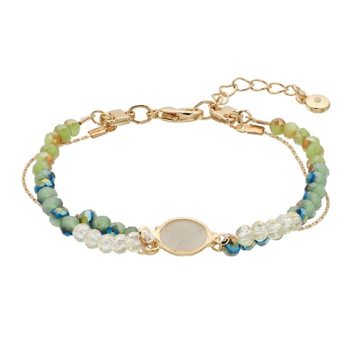 Lc Lauren Conrad Beaded Multi Strand Bracelet, Women's, Turq/aqua