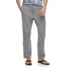 Men's Marc Anthony Slim-fit Elastic-waist Linen-blend Pants, Size: Xxl, Grey
