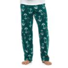 Men's 2-pack Patterned And Solid Microfleece Lounge Pants, Size: Medium, Dark Green