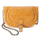 T-shirt & Jeans Laced Crossbody Bag, Women's, Drk Yellow