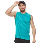 Men's Tek Gear&reg; Core Performance Muscle Tee, Size: Large, Turquoise/blue (turq/aqua)