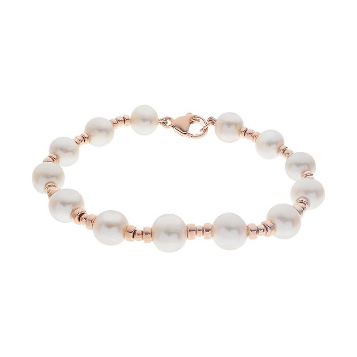 Pearlustre By Imperial Freshwater Cultured Pearl Station Bracelet, Women's, Size: 7.5, White