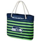 Forever Collectibles Seattle Seahawks Striped Tote Bag, Adult Unisex, Multicolor