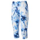 Juniors' Eye Candy Print Strappy Capri Leggings, Girl's, Size: Medium, Blue Other