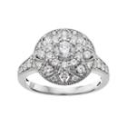 Simply Vera Vera Wang 14k White Gold 1 Carat T.w. Certified Diamond Halo Engagement Ring, Women's, Size: 5.50