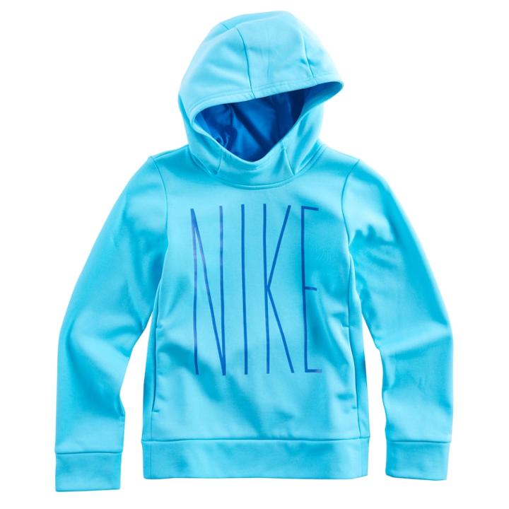 Girls 7-16 Nike Nike Therma Fleece Hoodie, Size: Large, Blue Other