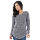 Women's Ab Studio Marled Crewneck Sweater, Size: Small, Ovrfl Oth