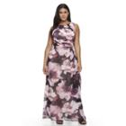 Plus Size Chaya Floral Chiffon Maxi Dress, Women's, Size: 16 W, Ovrfl Oth