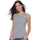Women's Rock & Republic&reg; Muscle Tank, Size: Small, Dark Grey