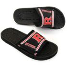 Adult Rutgers Scarlet Knights Slide Sandals, Size: Large, Black