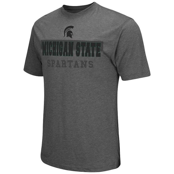 Men's Colosseum Michigan State Spartans Prism Tee, Size: Medium, Dark Green