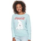 Junior's Fifth Sun Coca-cola Polar Bears Crewneck Sweatshirt, Teens, Size: Xl, Light Blue
