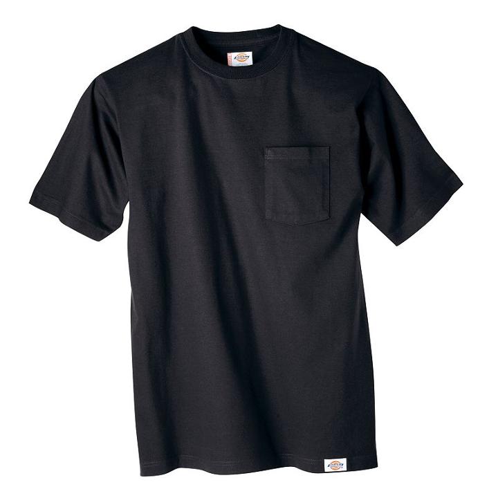 Big & Tall Dickies 2-pk. Solid Work Tee, Men's, Size: 6xb, Black
