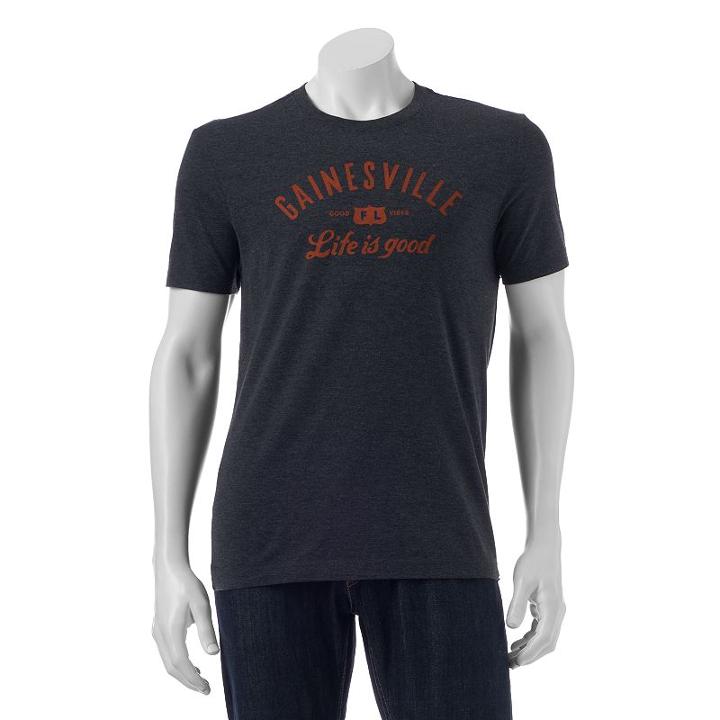 Men's Life Is Good Gainesville Tee, Size: Xxl, Oxford
