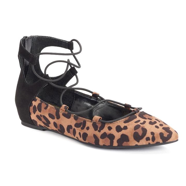Jennifer Lopez Women's Ghillie Pointed-toe Flats, Size: 5.5, Orange Oth