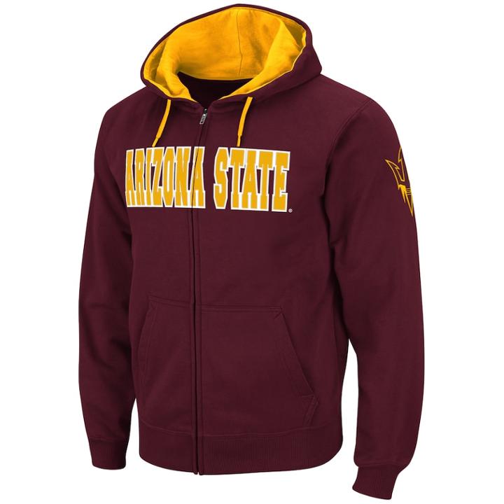 Men's Arizona State Sun Devils Fleece Hoodie, Size: Xxl, Dark Red