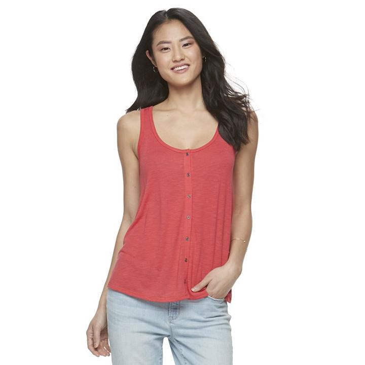 Juniors' So&reg; Swing Tank, Girl's, Size: Small, Med Red