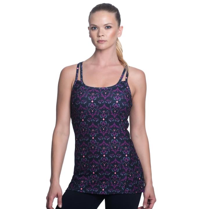 Women's Gaiam Shine Yoga Tank, Size: Medium, Oxford
