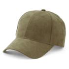 Women's Mudd&reg; Faux Suede Baseball Hat, Med Green