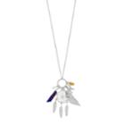 Dreamcatcher & Charm Pendant Necklace, Women's, Silver