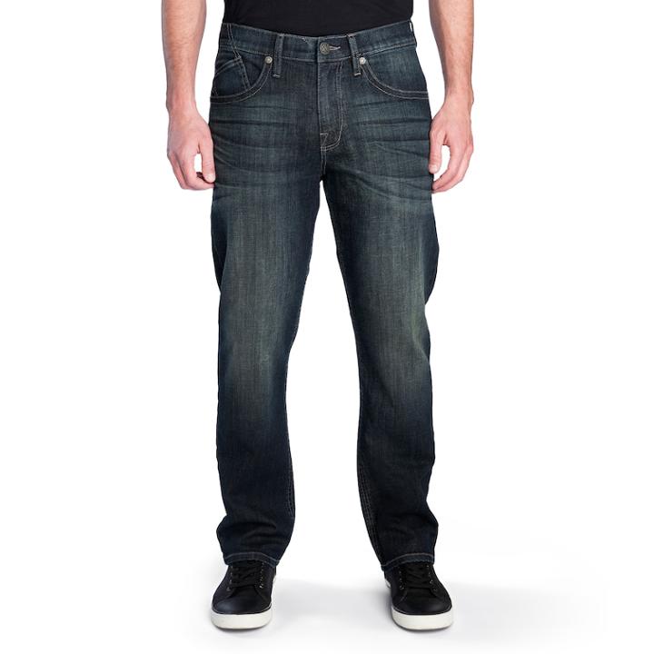 Men's Rock & Republic Midnight Stretch Straight-leg Jeans, Size: 31x32, Dark Blue