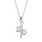 Logoart Sterling Silver Do Caduceus Doctor Pendant Necklace, Women's, Size: 18, Grey