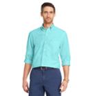 Men's Izod Classic-fit Essential Solid Woven Button-down Shirt, Size: Medium, Brt Blue